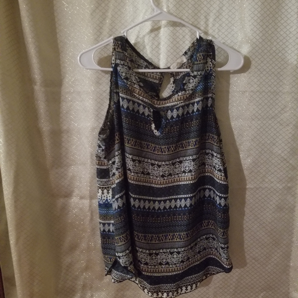 Blouse multicolored large flowy
